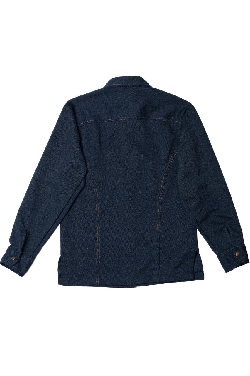 Vintage Dickies Poly Denim Snap Button Up Shirt