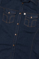 Vintage Dickies Poly Denim Snap Button Up Shirt