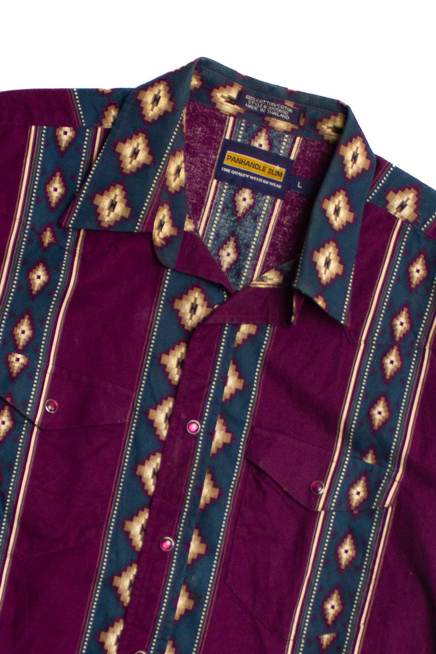 Vintage Panhandle Slim Western Button Up Shirt
