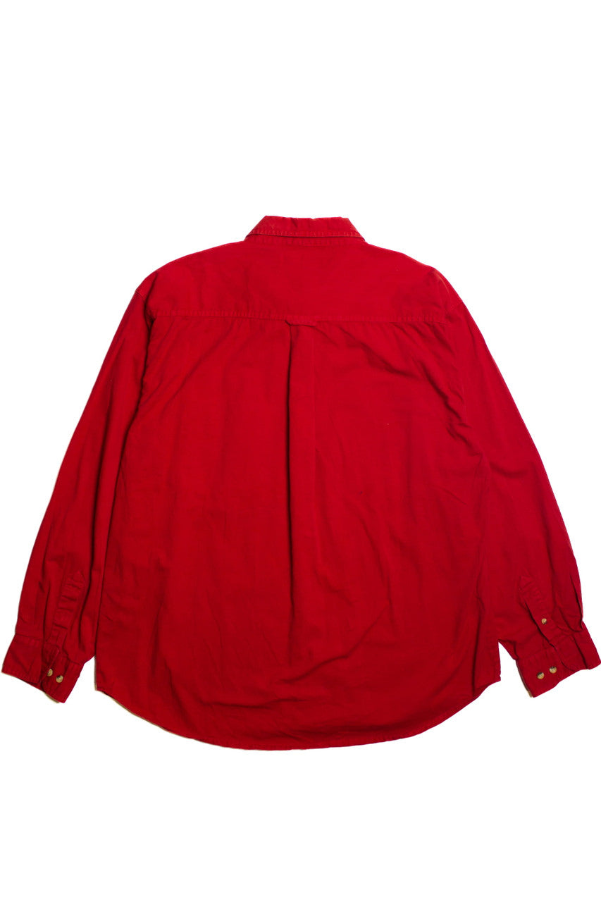 Vintage Red Cactus Clothing Button Down Shirt