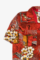 Vintage Red Erin London Tropical Hawaiian Button Up Shirt (1990s)
