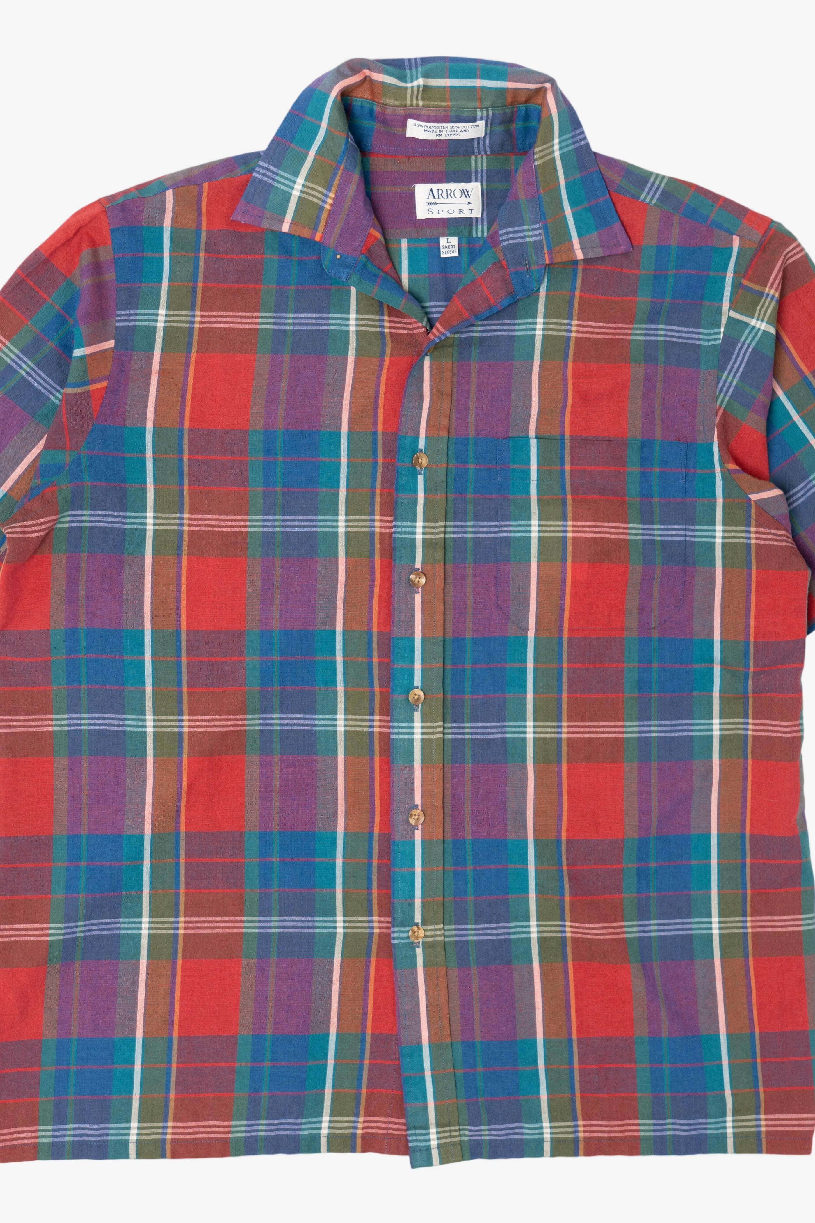 Vintage Colorful Arrow Sport Button Up Shirt (1990s)