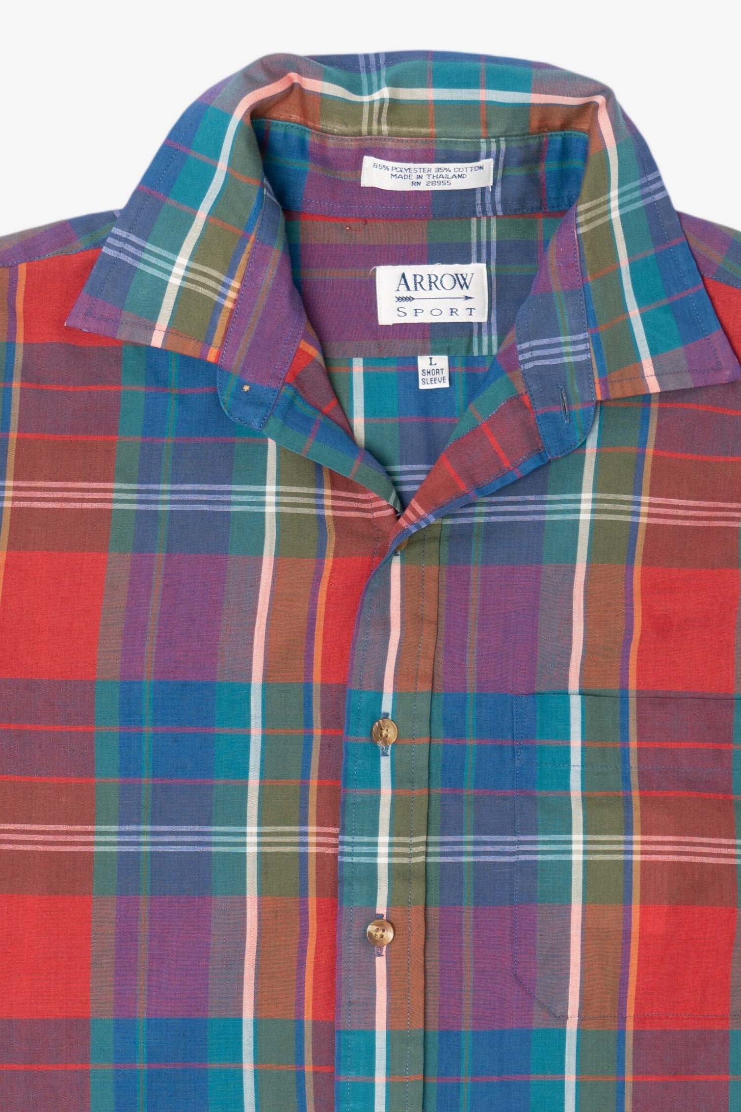 Vintage Colorful Arrow Sport Button Up Shirt (1990s)
