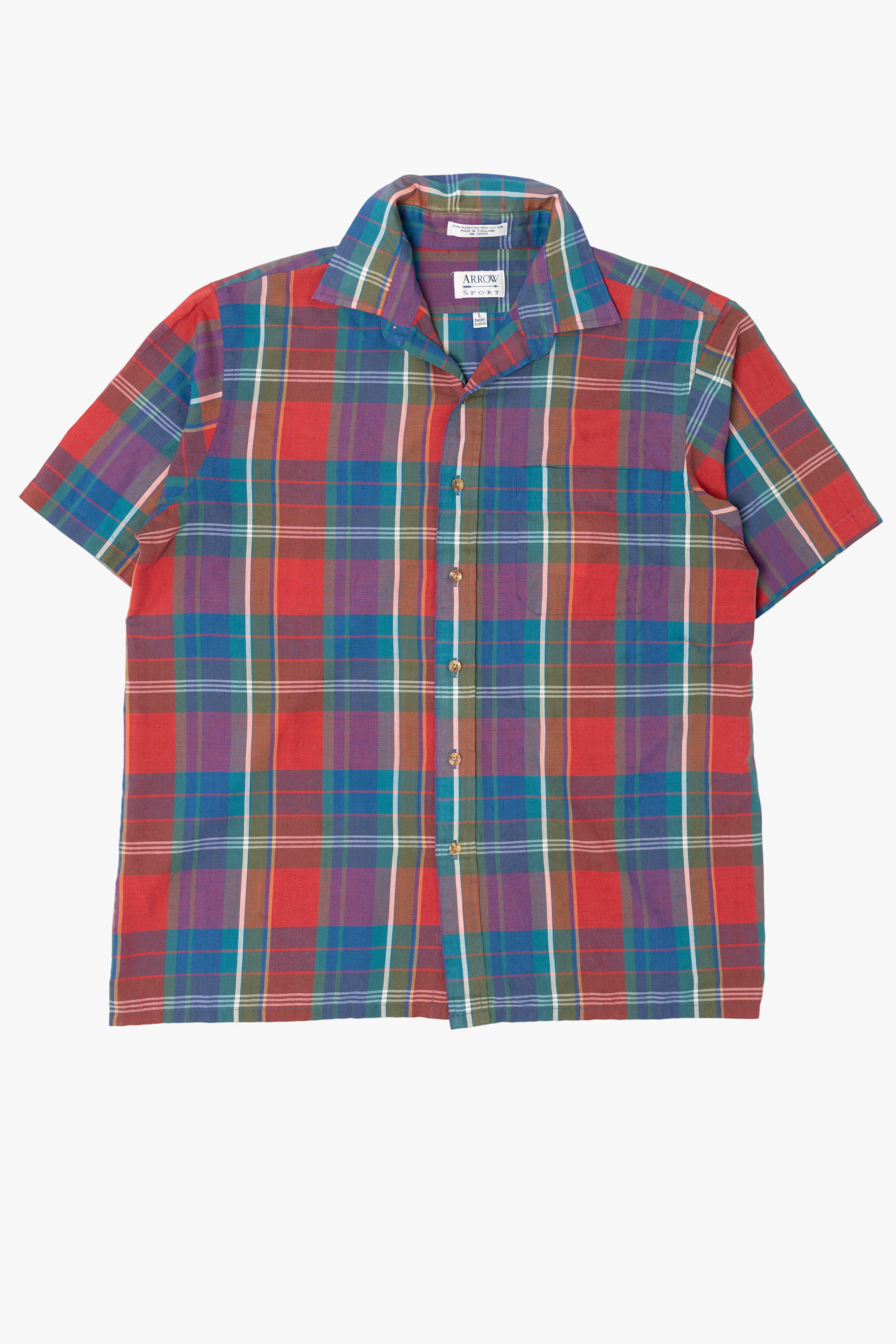 Vintage Colorful Arrow Sport Button Up Shirt (1990s)