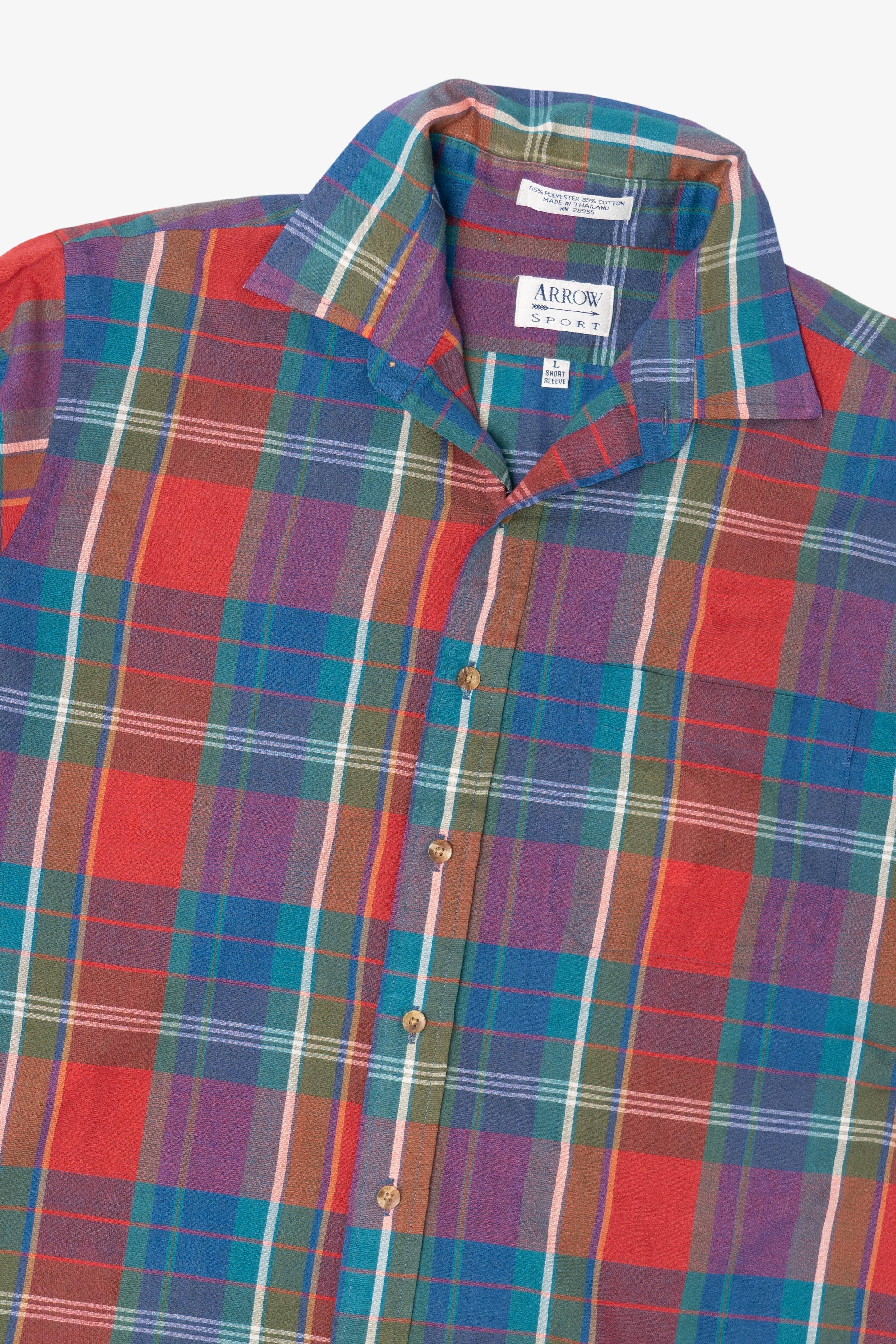 Vintage Colorful Arrow Sport Button Up Shirt (1990s)