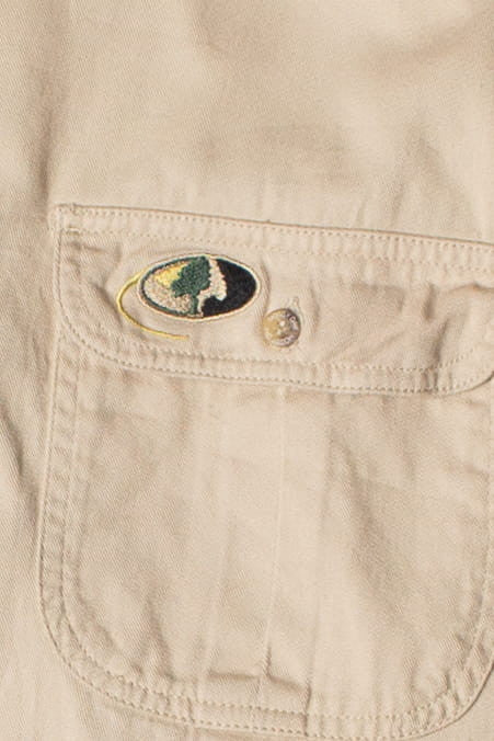 Mossy Oak Sportswear Khaki Button Up Shirt