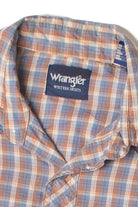 Vintage Wrangler Plaid Western Snap Front Shirt