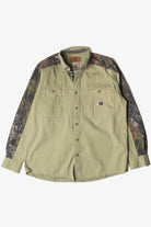Mossy Oak Apparel Real Tree Camo Detail Button Up Shirt