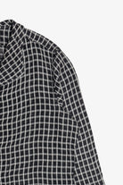  Flax Grid Linen Button Up Top (2020s)