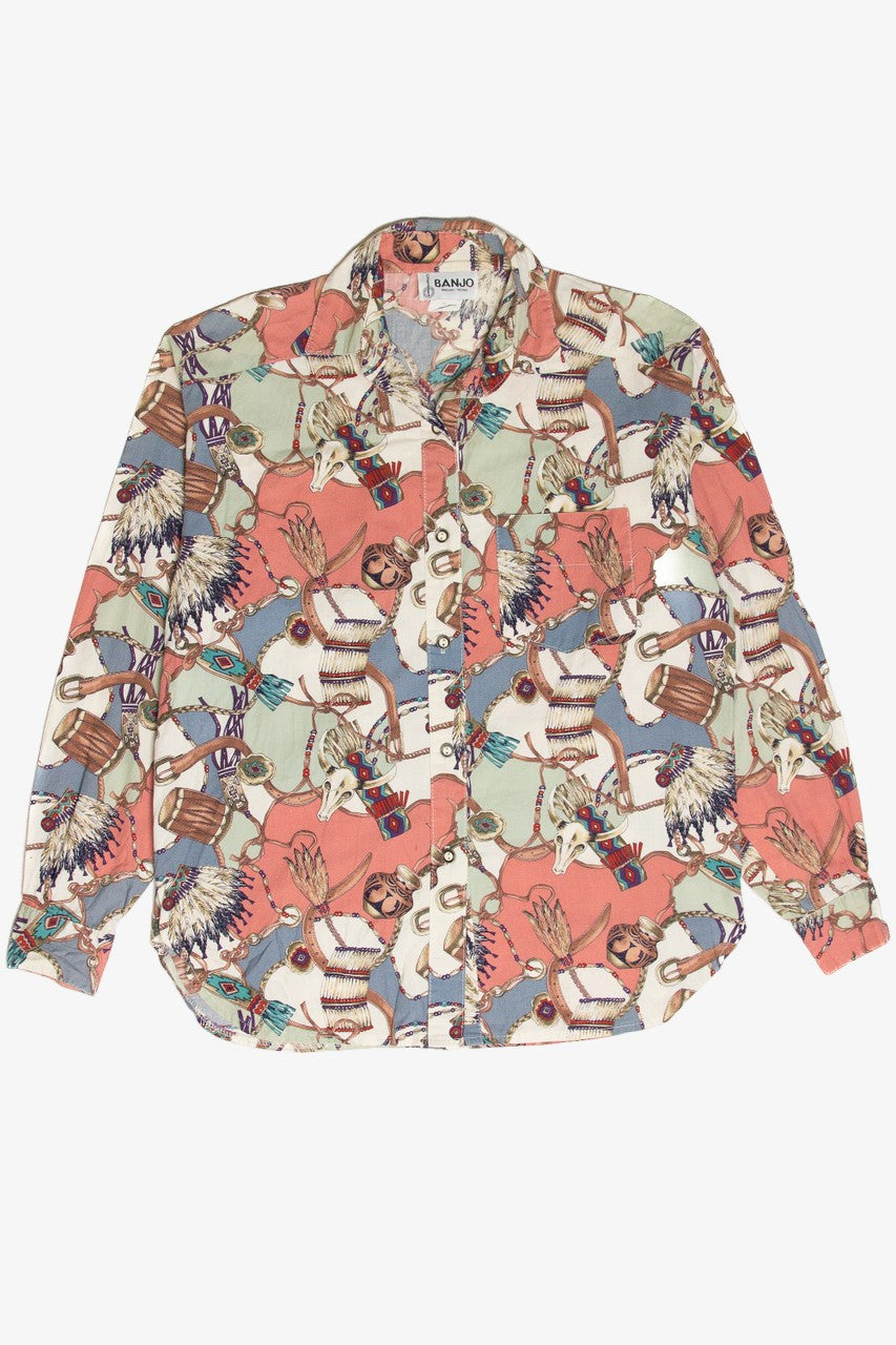 Vintage Banjo Southern Button Up Shirt