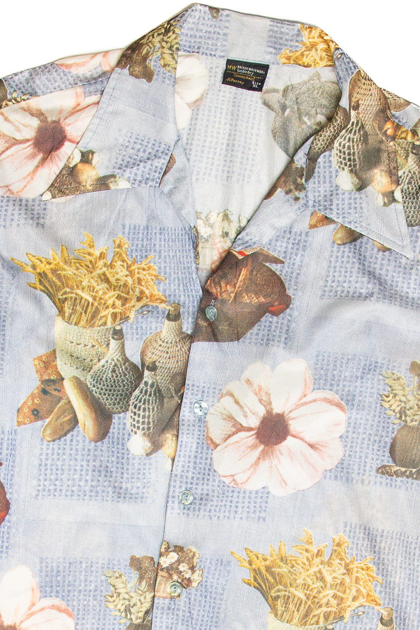 Vintage JC Penney Picnic Button Up Shirt