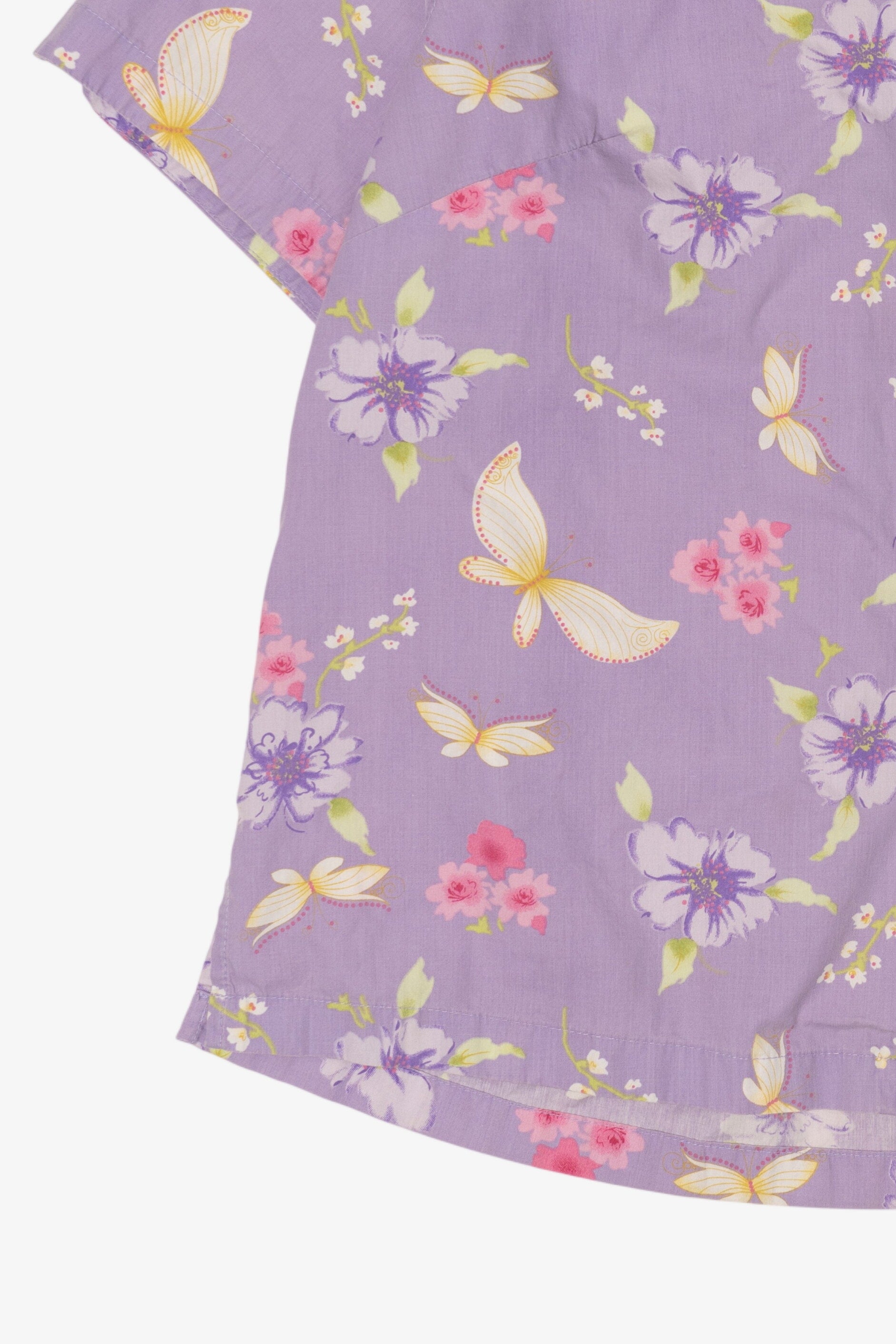 Vintage White Stag Lavender Floral Button Up Shirt (1990s)