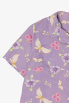 Vintage White Stag Lavender Floral Button Up Shirt (1990s)