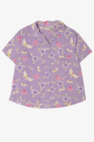 Vintage White Stag Lavender Floral Button Up Shirt (1990s)