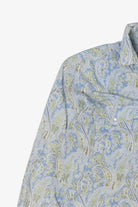 Vintage Light Blue Paisley Pattern Roper Button Up Shirt (2000s)