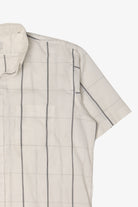 Vintage White Arrow Button Up Shirt (1980s)
