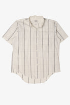 Vintage White Arrow Button Up Shirt (1980s)