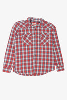 Red Plaid Wrangler Button Up Shirt