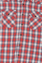 Red Plaid Wrangler Button Up Shirt