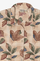 Vintage Allison Daley Autumn Leaves Button Up Shirt (1990s)