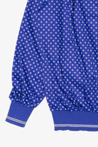 Vintage Earth Angel Blue Polka Dot Button Up Shirt (1980s)