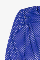 Vintage Earth Angel Blue Polka Dot Button Up Shirt (1980s)