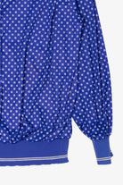 Vintage Earth Angel Blue Polka Dot Button Up Shirt (1980s)