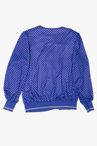 Vintage Earth Angel Blue Polka Dot Button Up Shirt (1980s)