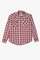 Red Plaid Wrangler Button Up Shirt