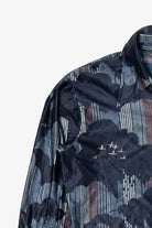 Vintage Navy Blue Clouds Chemise et Cie Button Up Shirt (1970s)