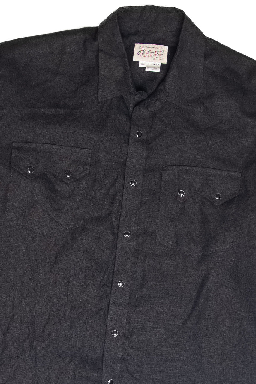 Vintage Rockmount Pearl Snap Linen Button Up Shirt