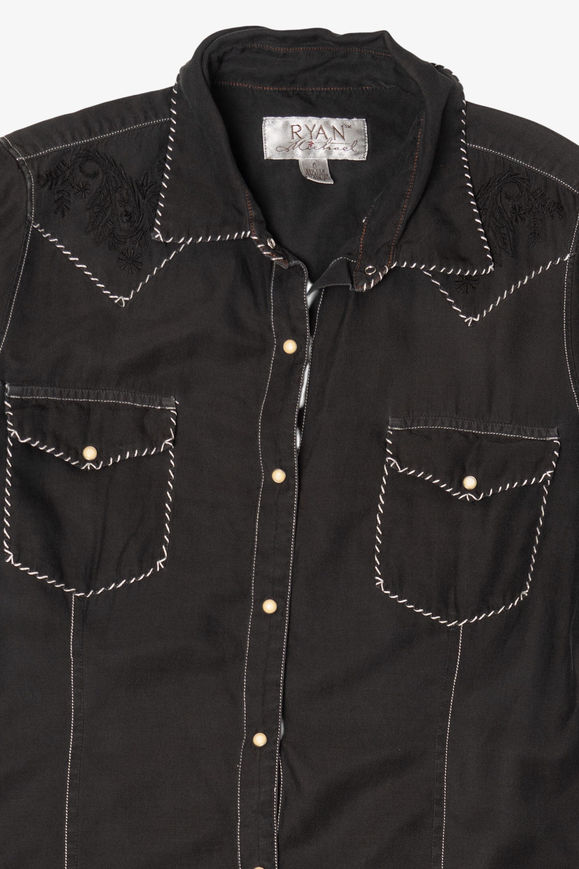 Vintage Black Ryan Michael Button Up Shirt (2000s)