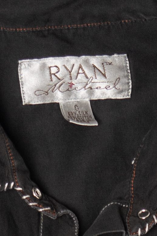 Vintage Black Ryan Michael Button Up Shirt (2000s)
