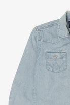 Vintage Light Blue Wrangler Denim Button Up Shirt (1990s)