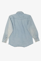 Vintage Light Blue Wrangler Denim Button Up Shirt (1990s)