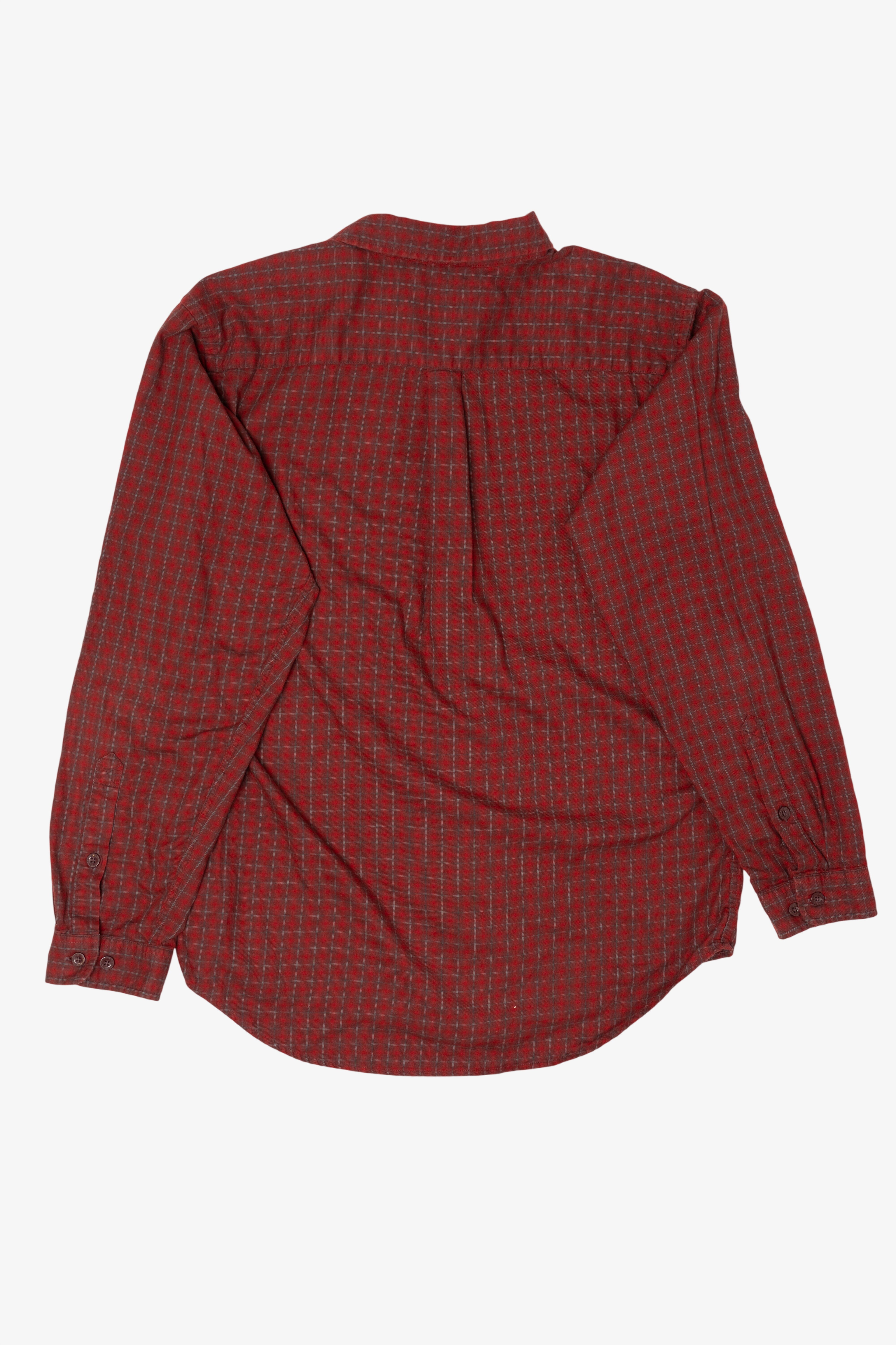 Burgundy Patagonia Plaid Button Up Shirt (2010s)