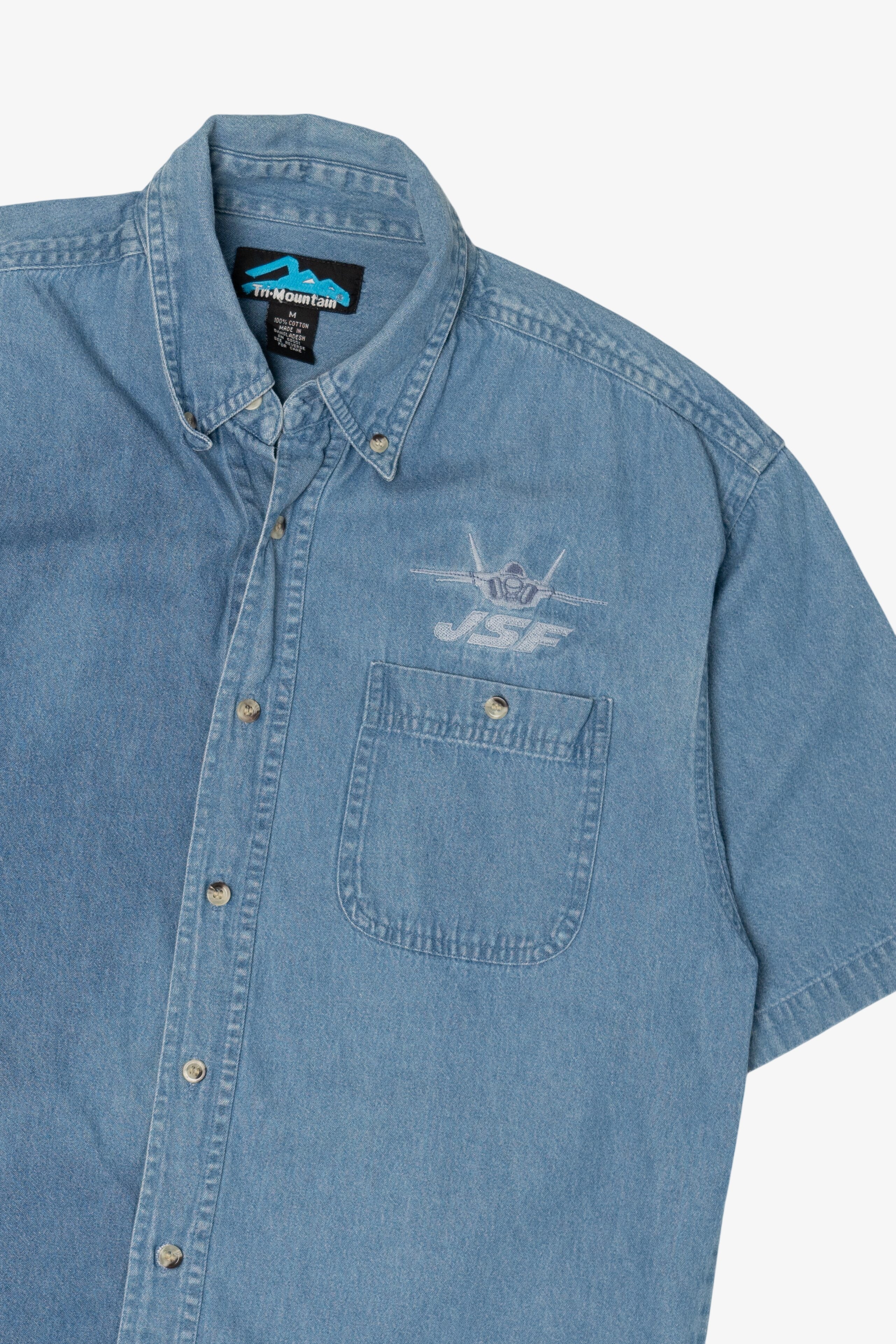 Vintage Tri Mountain Denim Button Up Shirt (1990s)