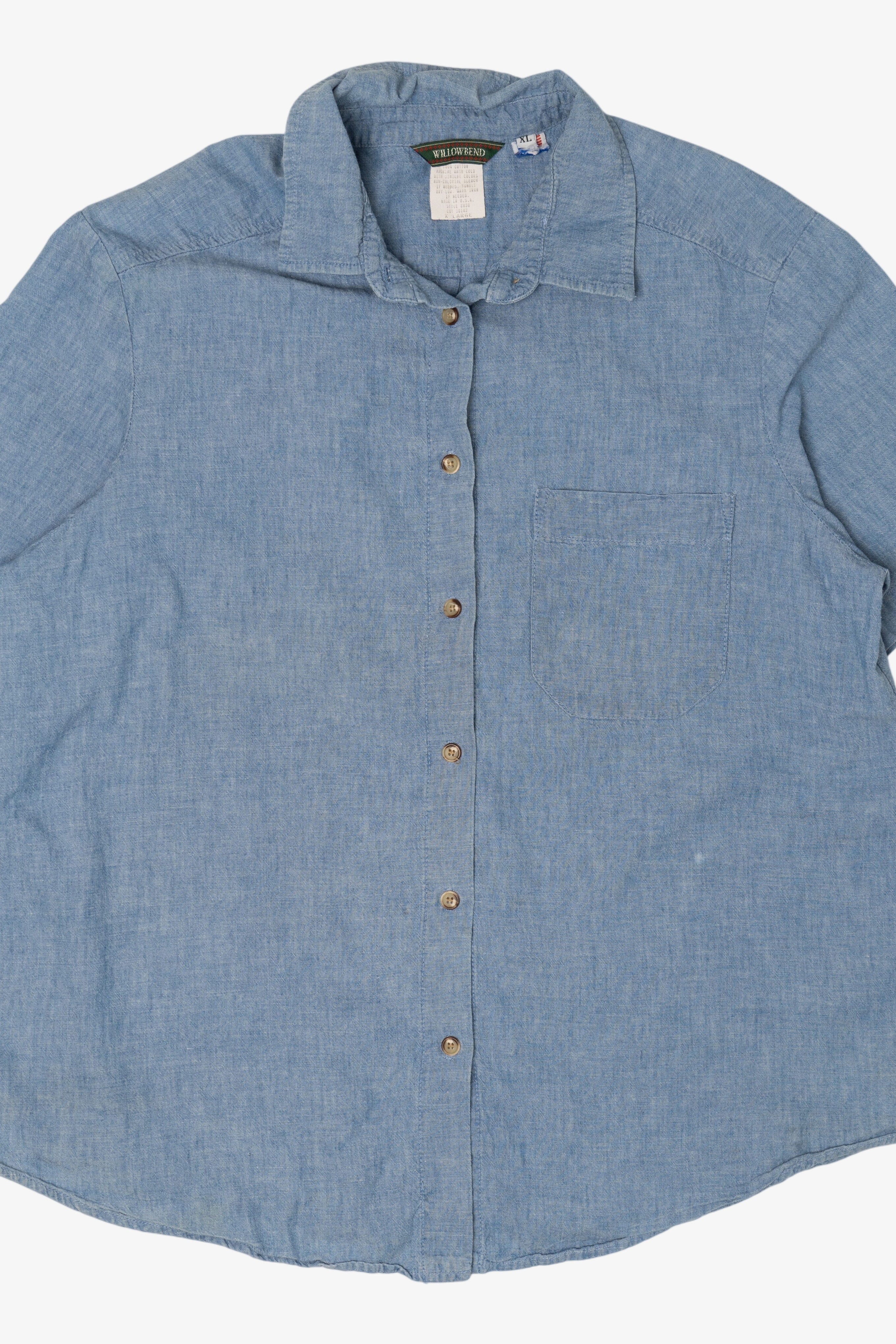 Vintage Willowbend Light Blue Button Up Shirt (1990s)
