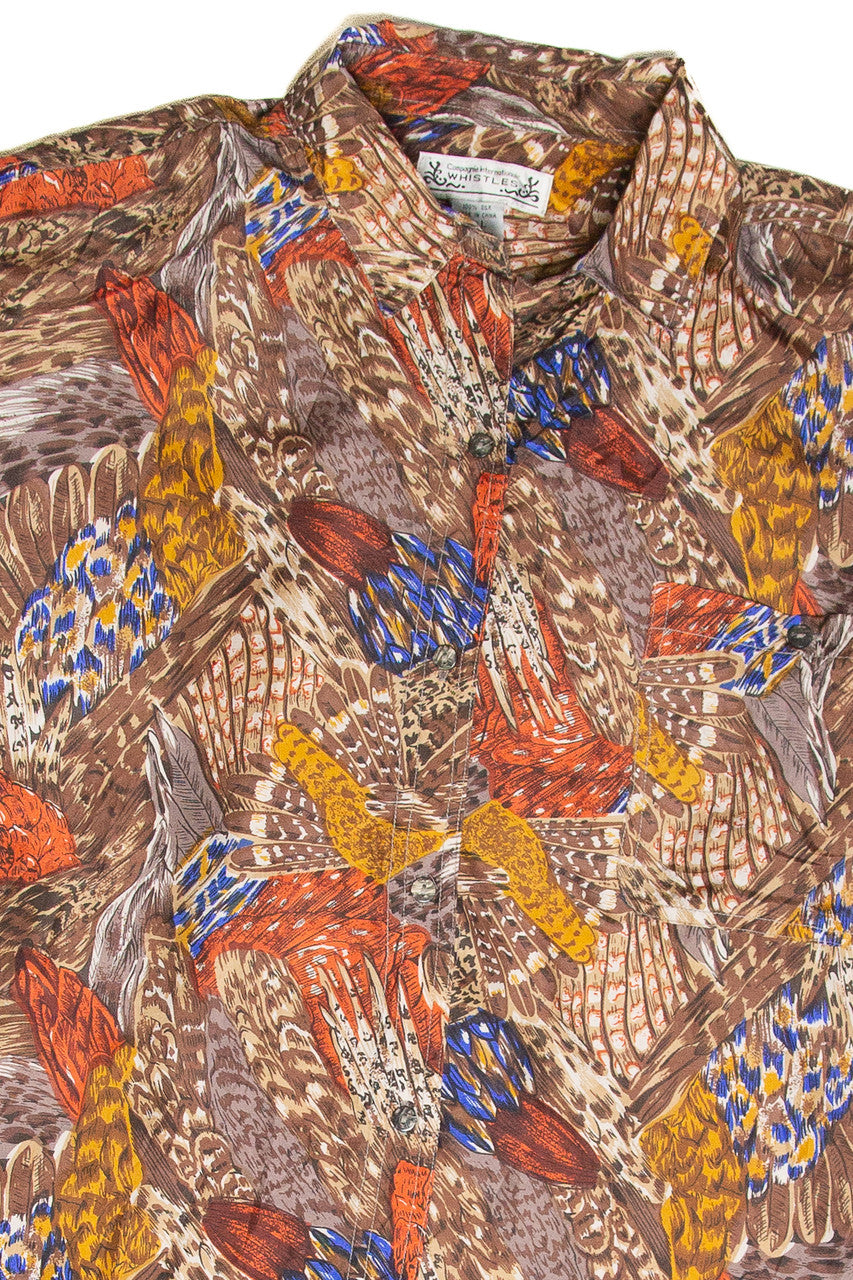 Whistles Silk Button Up Shirt