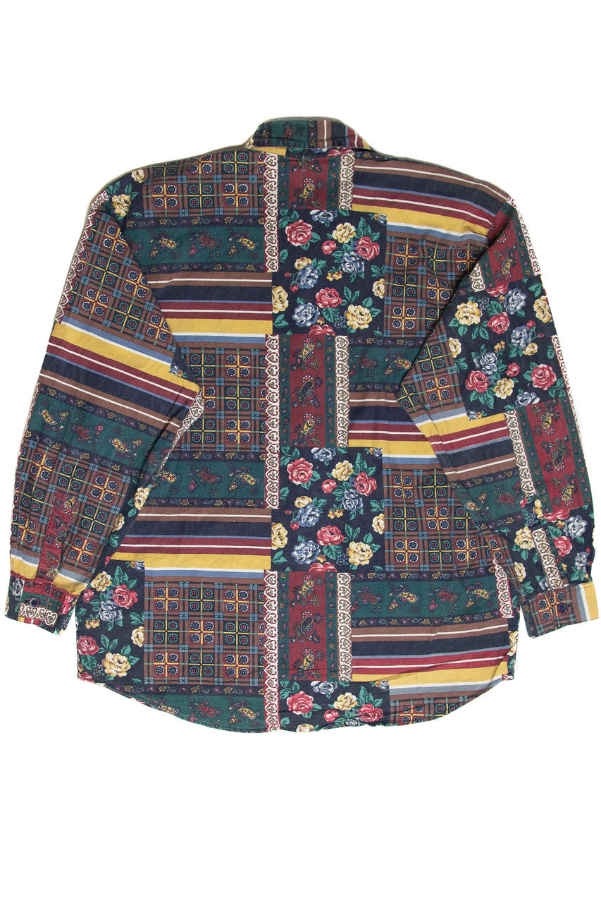 Vintage Capacity Floral Button Up Shirt