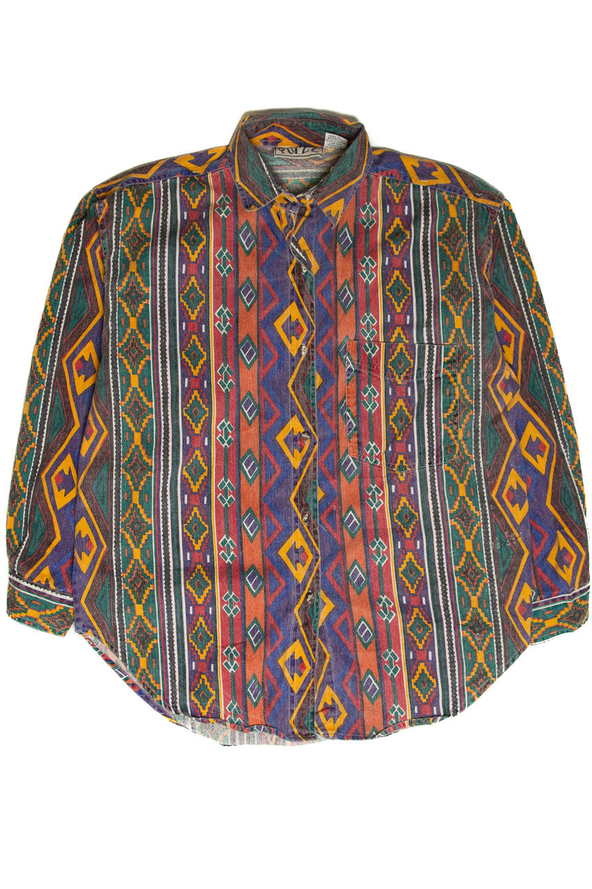 Vintage Quizz Button Up Shirt