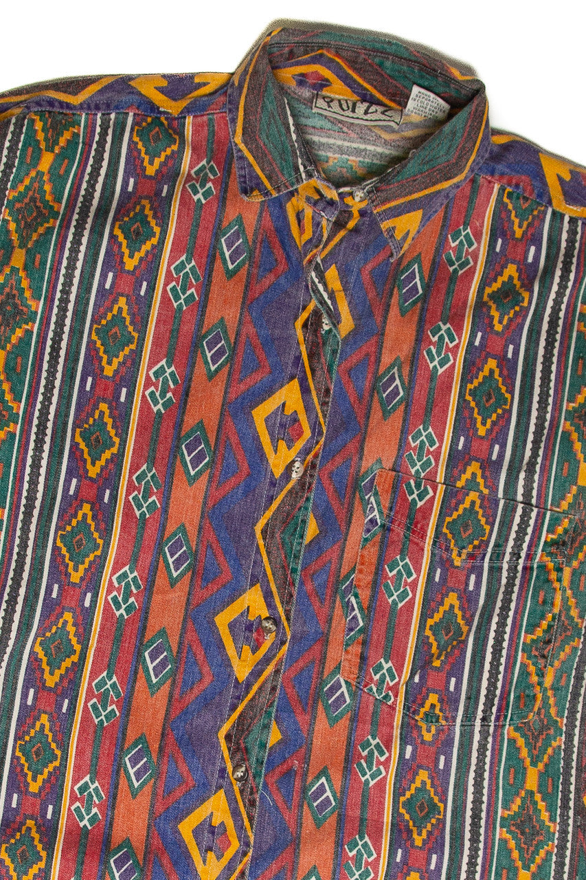 Vintage Quizz Button Up Shirt