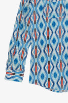 Vintage Light Blue Southwestern Flair Wrangler Button Up Shirt (1990s)