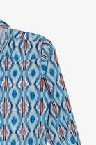 Vintage Light Blue Southwestern Flair Wrangler Button Up Shirt (1990s)