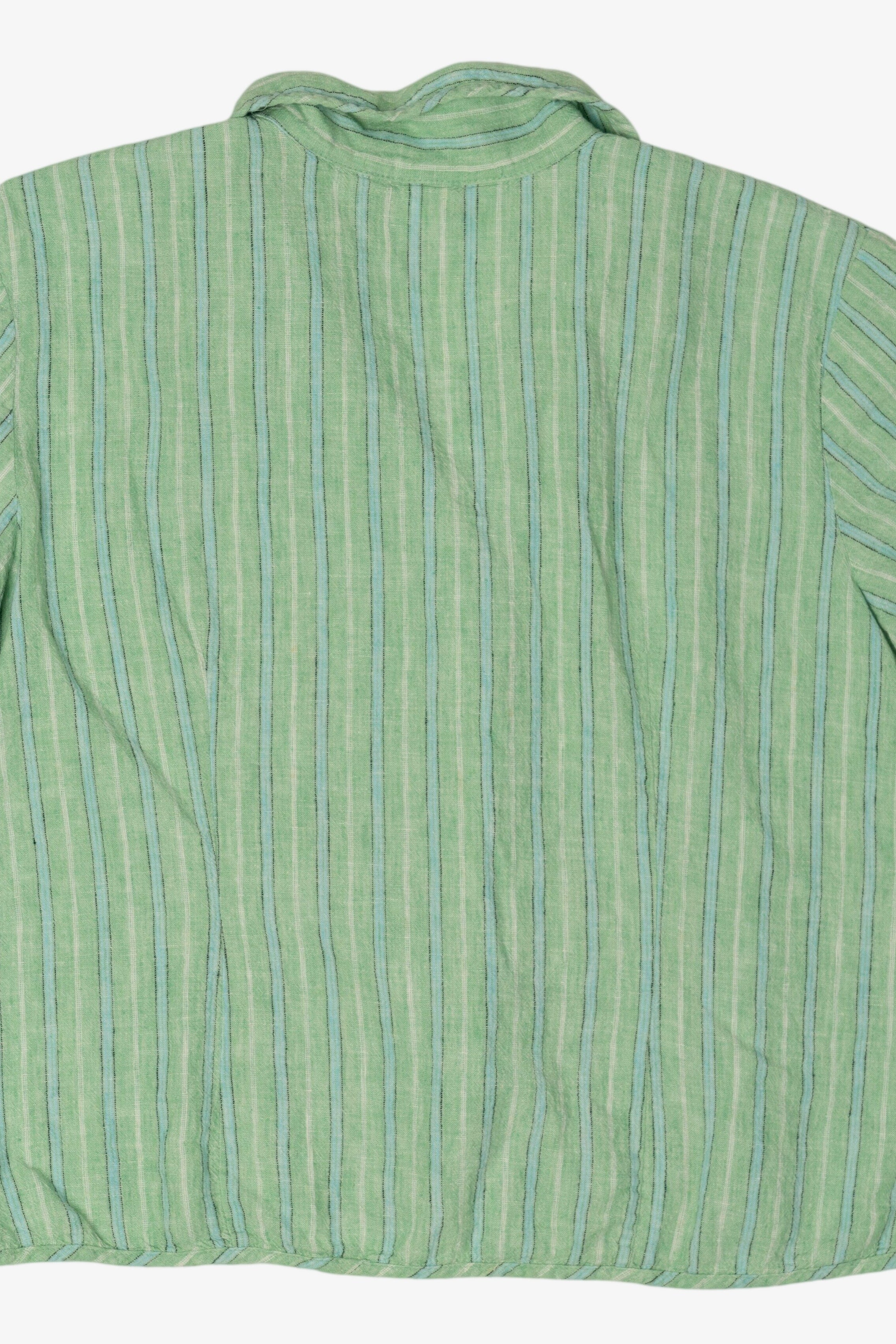 Vintage Light Green Striped Napa Valley Button Up Shirt (2000s)