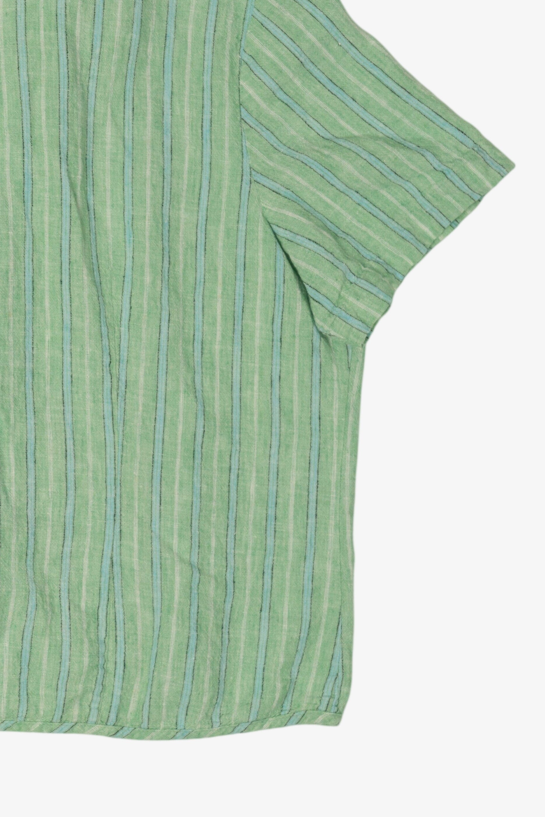 Vintage Light Green Striped Napa Valley Button Up Shirt (2000s)