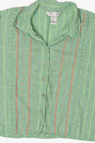 Vintage Light Green Striped Napa Valley Button Up Shirt (2000s)
