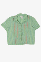 Vintage Light Green Striped Napa Valley Button Up Shirt (2000s)
