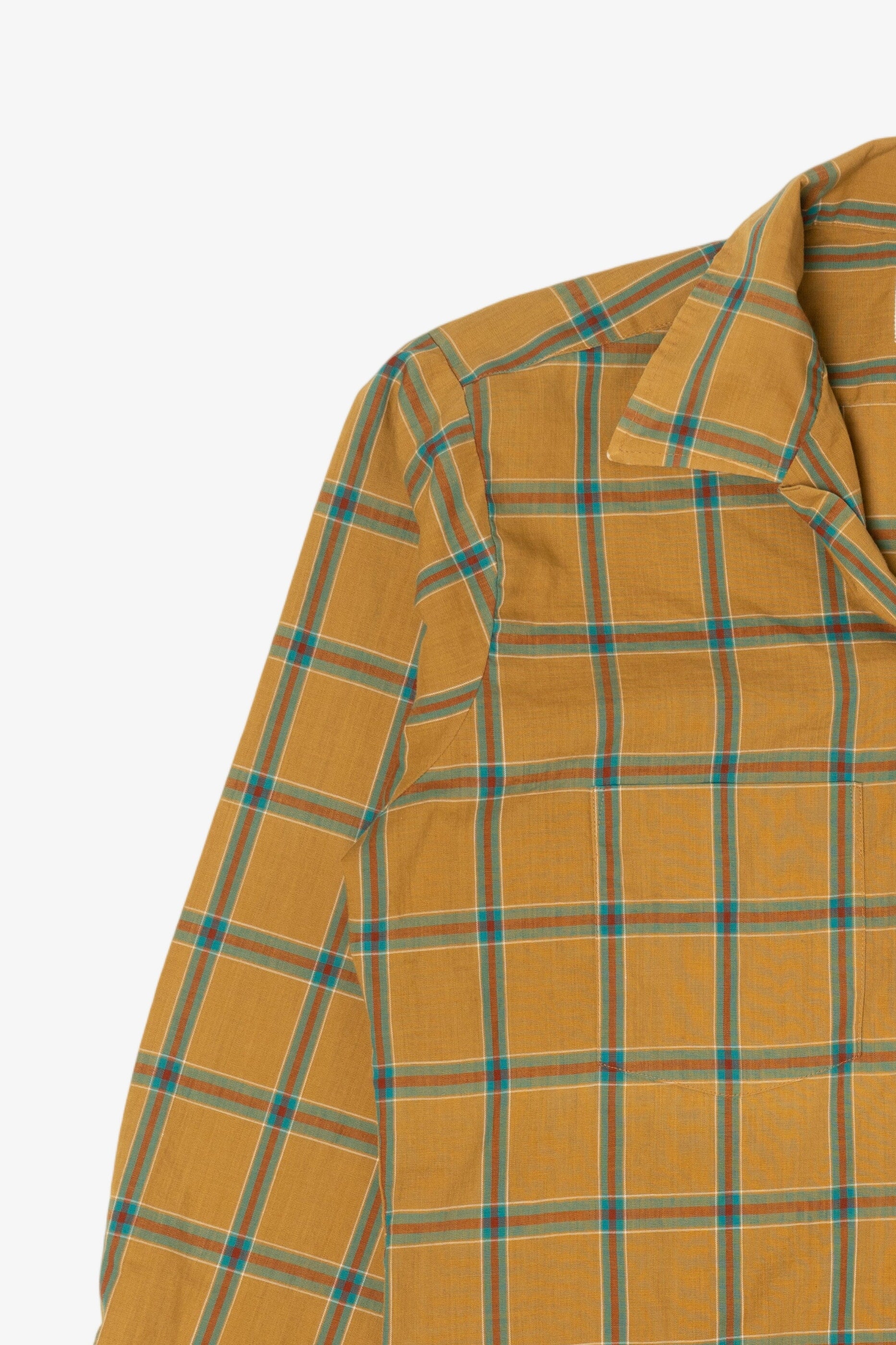 Vintage Arrow Yellow Plaid Button Up Shirt (1960s)