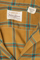 Vintage Arrow Yellow Plaid Button Up Shirt (1960s)